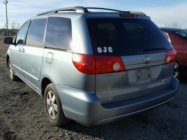 5TDZA23C16S412035 - 2006 TOYOTA SIENNA CE BLUE photo 3