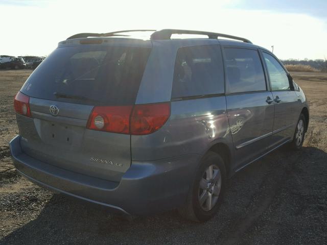 5TDZA23C16S412035 - 2006 TOYOTA SIENNA CE BLUE photo 4