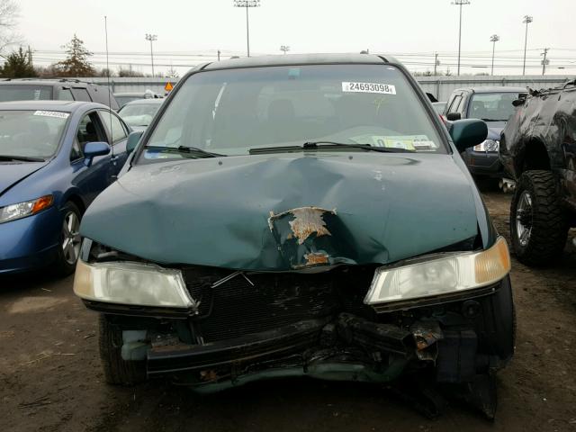 2HKRL186X2H524355 - 2002 HONDA ODYSSEY EX GREEN photo 9