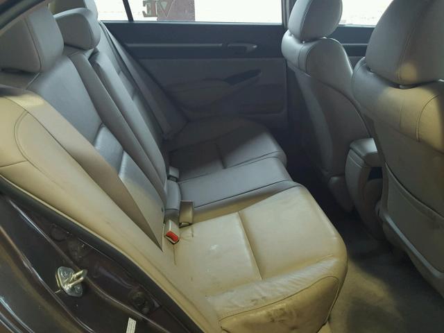 2HGFA1F97BH507934 - 2011 HONDA CIVIC EXL BROWN photo 6