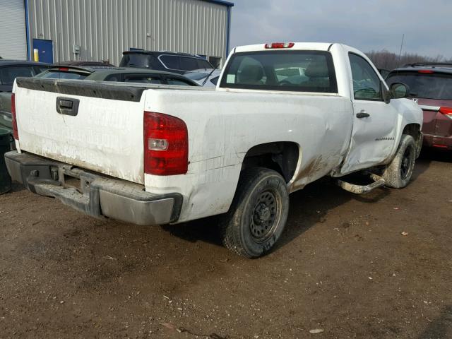 1GCEC14C18Z292501 - 2008 CHEVROLET SILVERADO WHITE photo 4