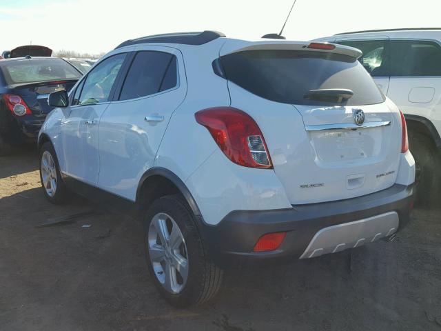 KL4CJASB3GB744960 - 2016 BUICK ENCORE WHITE photo 3