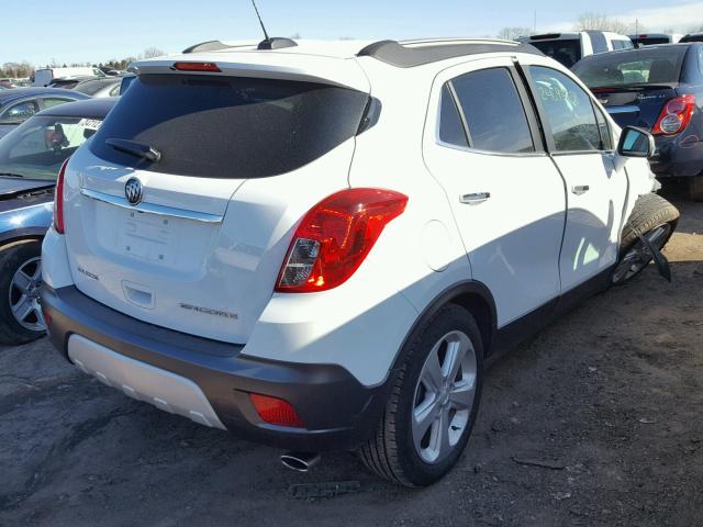 KL4CJASB3GB744960 - 2016 BUICK ENCORE WHITE photo 4