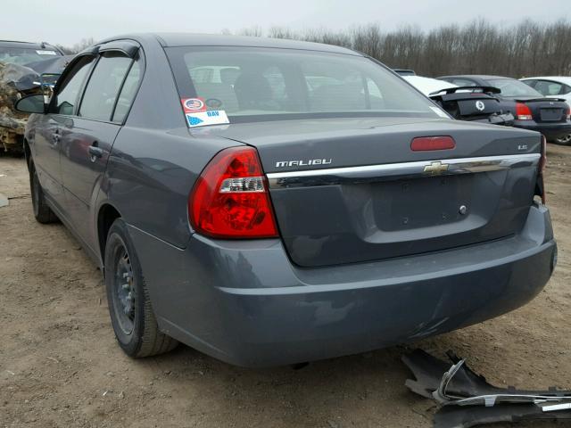 1G1ZS58F77F155944 - 2007 CHEVROLET MALIBU LS GRAY photo 3