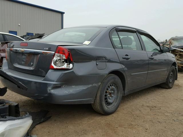 1G1ZS58F77F155944 - 2007 CHEVROLET MALIBU LS GRAY photo 4
