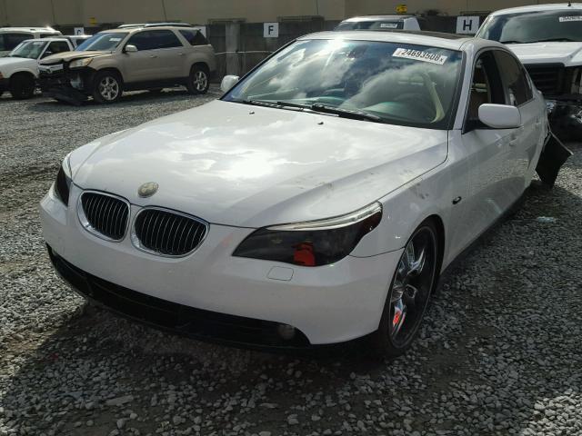 WBANE73517CM53959 - 2007 BMW 530 I WHITE photo 2