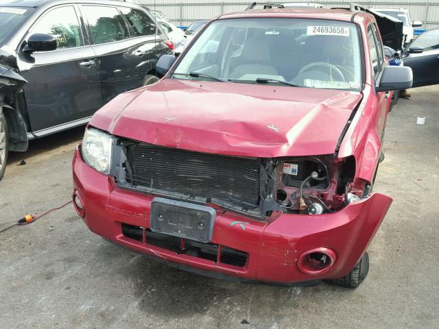 1FMCU93Z08KA42356 - 2008 FORD ESCAPE XLT RED photo 9