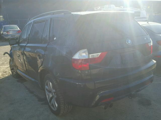 WBXPC93407WF27168 - 2007 BMW X3 3.0SI BLACK photo 3