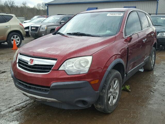 3GSCL33P58S631706 - 2008 SATURN VUE XE BURGUNDY photo 2