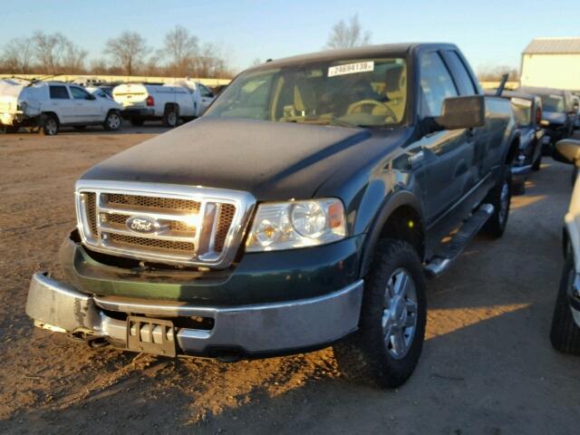 1FTPX14V88FA66746 - 2008 FORD F150 GREEN photo 2