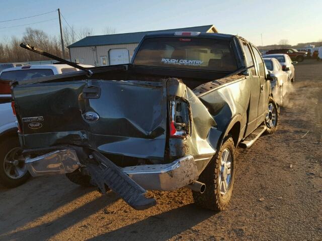 1FTPX14V88FA66746 - 2008 FORD F150 GREEN photo 4