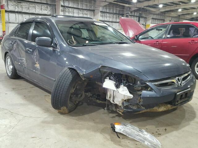 1HGCM55776A000165 - 2006 HONDA ACCORD EX BLUE photo 1