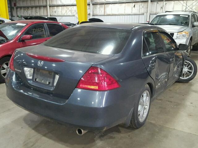 1HGCM55776A000165 - 2006 HONDA ACCORD EX BLUE photo 4