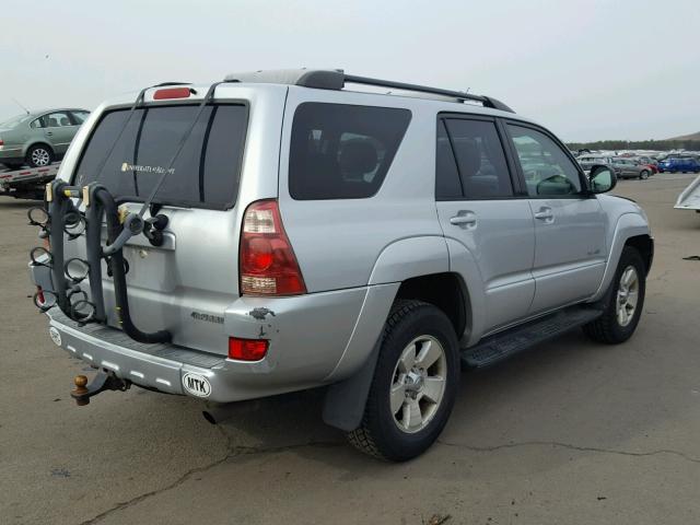 JTEBU14R340031028 - 2004 TOYOTA 4RUNNER SR GRAY photo 4