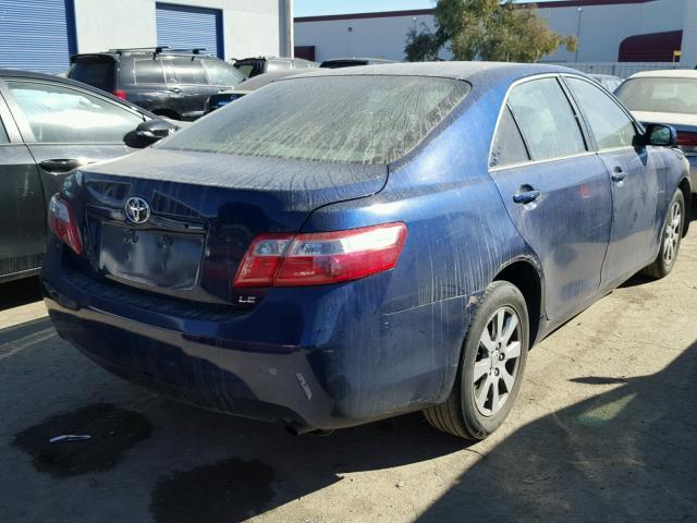 4T1BE46K97U101952 - 2007 TOYOTA CAMRY NEW BLUE photo 4