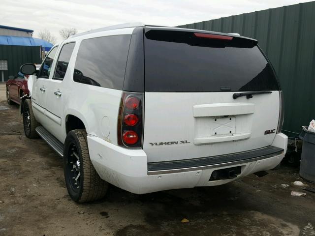 1GKFK66867J227948 - 2007 GMC YUKON XL D WHITE photo 3