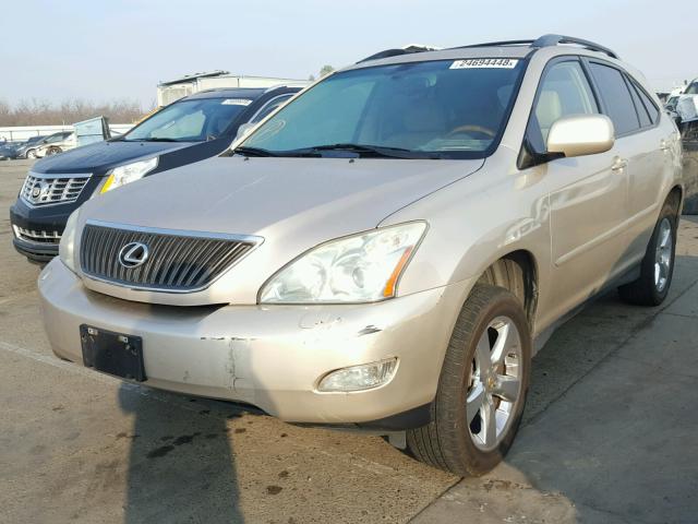 JTJHA31U440056531 - 2004 LEXUS RX 330 GOLD photo 2