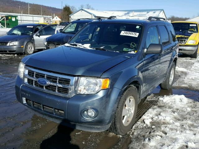 1FMCU0D74BKB57168 - 2011 FORD ESCAPE XLT BLUE photo 2