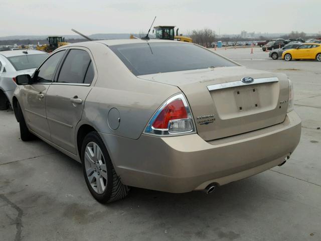 3FAHP08117R159993 - 2007 FORD FUSION SEL BEIGE photo 3