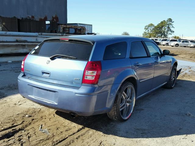 2D4FV47V57H778856 - 2007 DODGE MAGNUM SXT BLUE photo 4