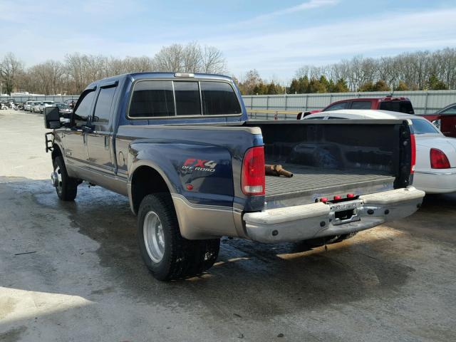 1FTWW33P27EA18984 - 2007 FORD F350 SUPER BLUE photo 3