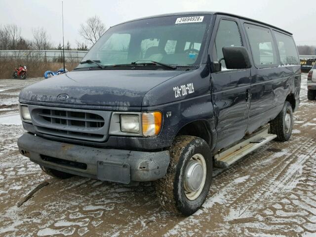 1FBNE31L9YHB82624 - 2000 FORD ECONOLINE BLUE photo 2