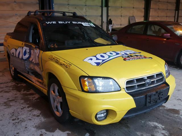 4S4BT61C337107546 - 2003 SUBARU BAJA YELLOW photo 1