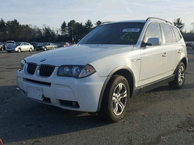 WBXPA93436WD29849 - 2006 BMW X3 3.0I WHITE photo 2