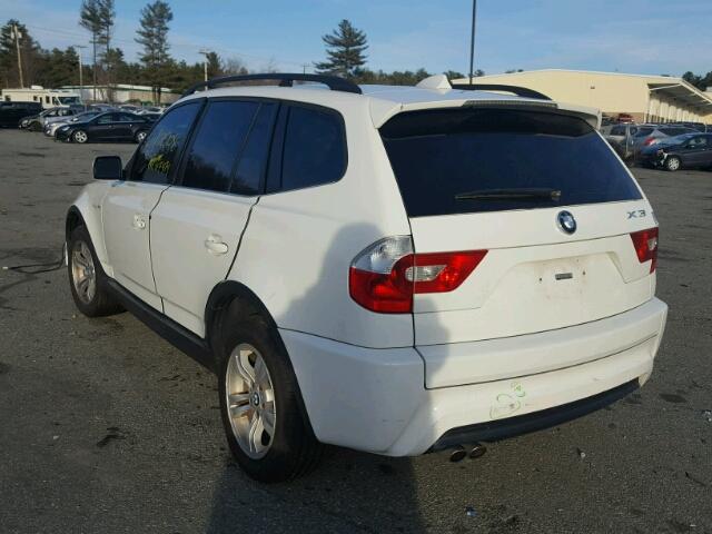 WBXPA93436WD29849 - 2006 BMW X3 3.0I WHITE photo 3