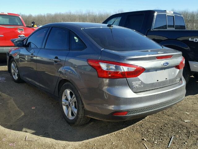 1FADP3F29EL122374 - 2014 FORD FOCUS SE GRAY photo 3