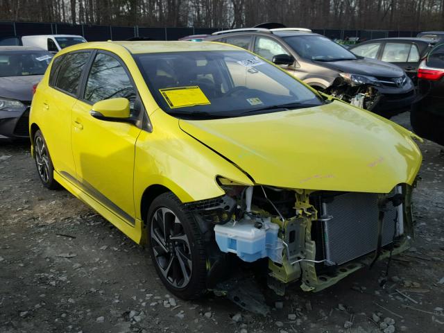 JTNKARJE0GJ506125 - 2016 TOYOTA SCION IM YELLOW photo 1