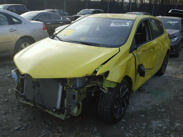 JTNKARJE0GJ506125 - 2016 TOYOTA SCION IM YELLOW photo 2