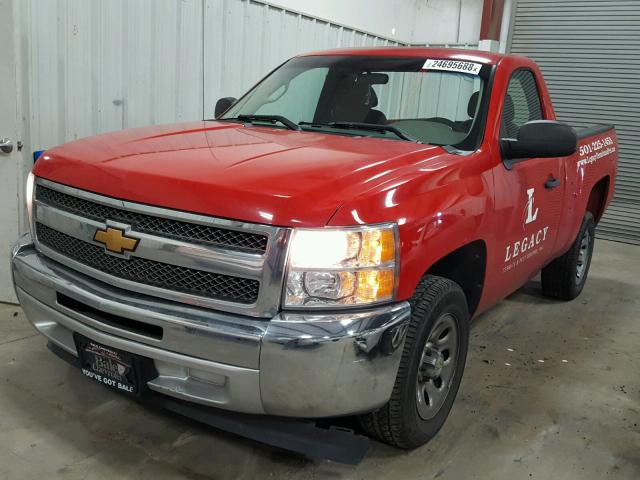 1GCNCPEX5CZ139147 - 2012 CHEVROLET SILVERADO RED photo 2