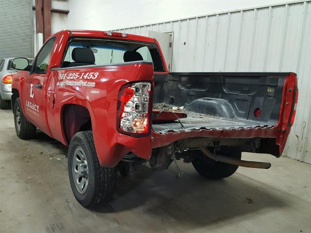 1GCNCPEX5CZ139147 - 2012 CHEVROLET SILVERADO RED photo 3