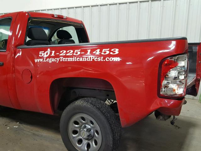 1GCNCPEX5CZ139147 - 2012 CHEVROLET SILVERADO RED photo 9