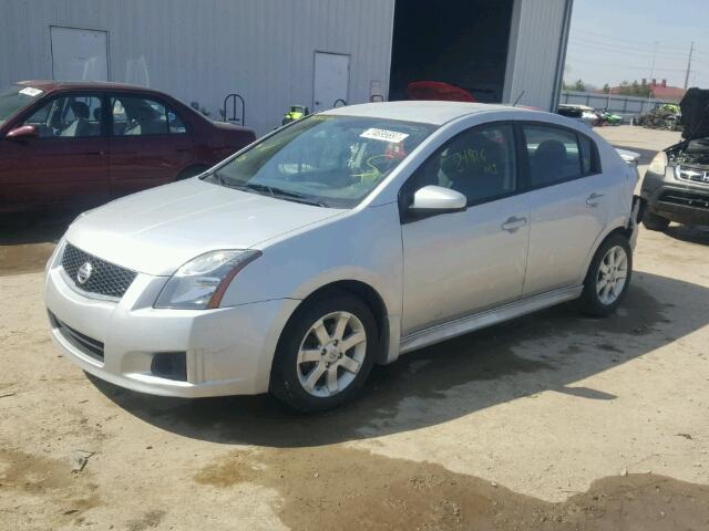 3N1AB6AP2AL696672 - 2010 NISSAN SENTRA 2.0 SILVER photo 2