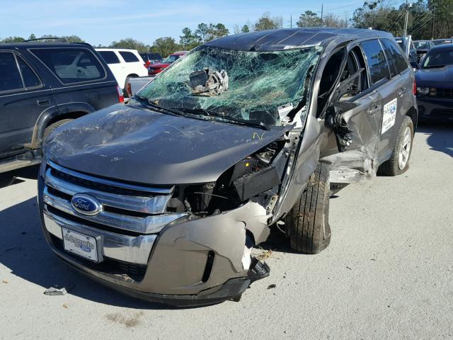 2FMDK4JC3EBA98339 - 2014 FORD EDGE SEL GRAY photo 2