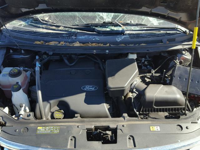 2FMDK4JC3EBA98339 - 2014 FORD EDGE SEL GRAY photo 7