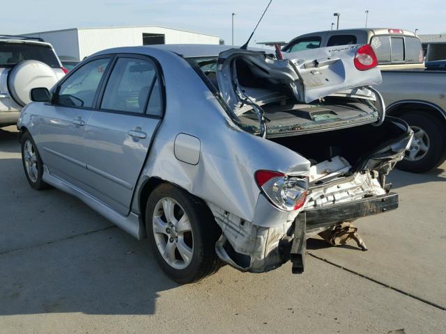 2T1BY30EX6C550173 - 2006 TOYOTA COROLLA XR SILVER photo 3