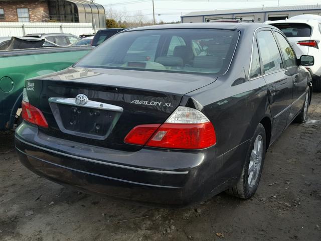 4T1BF28B44U387932 - 2004 TOYOTA AVALON XL BLACK photo 4