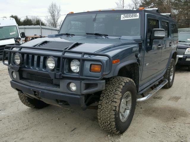 5GRGN23U46H100119 - 2006 HUMMER H2 BLUE photo 2