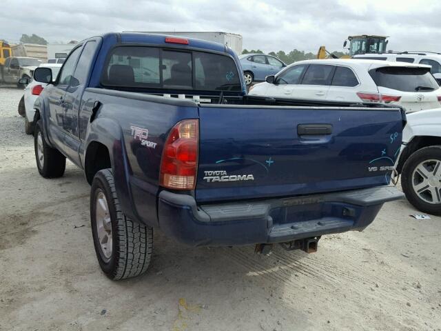 5TEUU42NX8Z570654 - 2008 TOYOTA TACOMA ACC BLUE photo 3