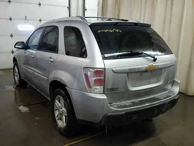 2CNDL73F956119208 - 2005 CHEVROLET EQUINOX LT SILVER photo 3