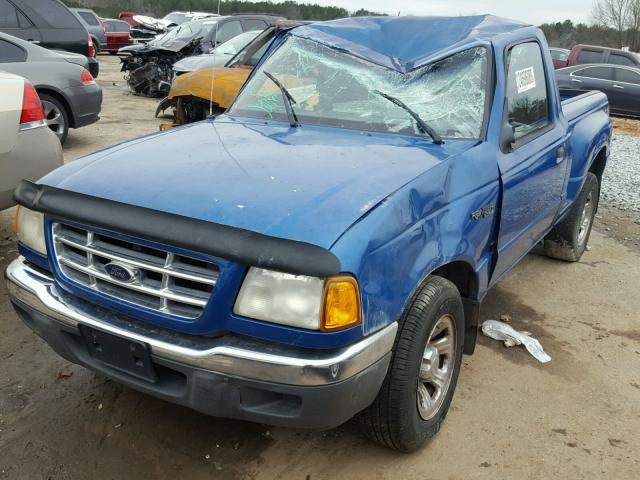 1FTYR10C61PA67526 - 2001 FORD RANGER BLUE photo 2