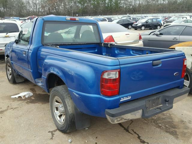 1FTYR10C61PA67526 - 2001 FORD RANGER BLUE photo 3