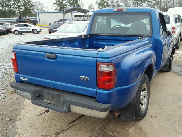 1FTYR10C61PA67526 - 2001 FORD RANGER BLUE photo 4