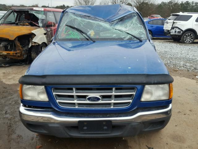 1FTYR10C61PA67526 - 2001 FORD RANGER BLUE photo 9