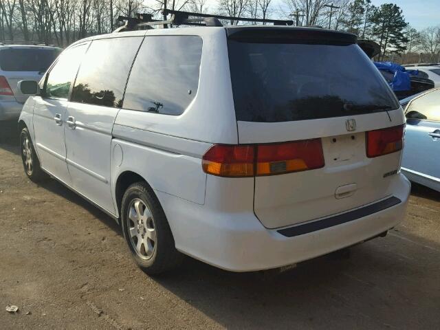 5FNRL18903B046330 - 2003 HONDA ODYSSEY EX WHITE photo 3