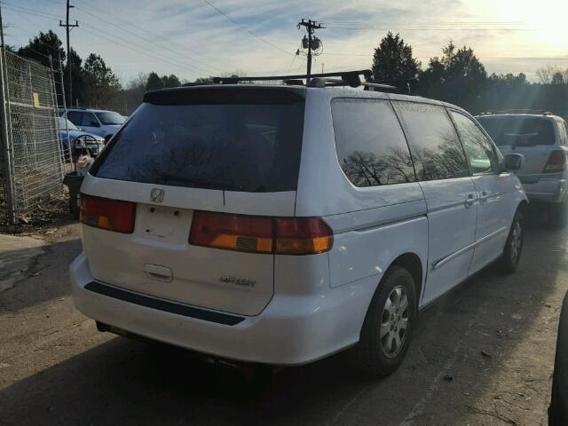 5FNRL18903B046330 - 2003 HONDA ODYSSEY EX WHITE photo 4