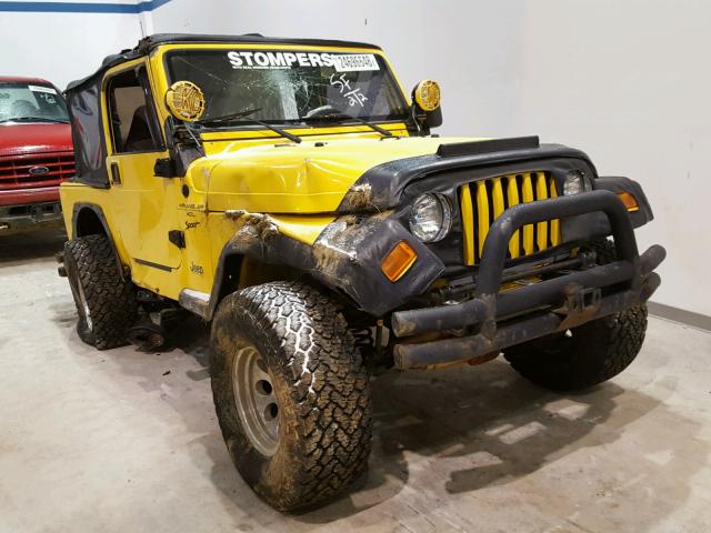 1J4FA49SXYP737755 - 2000 JEEP WRANGLER / YELLOW photo 1